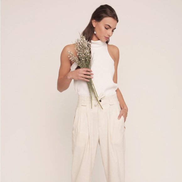 Parker Turtleneck Tank | White - Picture 6 of 9